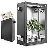 ZUCHTZAUBER Growzelt Gewächshaus 120x60x180 cm Indoor Pflanzenzucht...