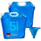 NPEX Wasserkanister faltbar 2×5 L – Faltbarer...