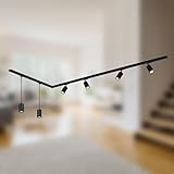 BRILONER - Schienensystem Rail Komplettset, 4x GU10 Spots schwenkbar, 2x...
