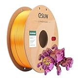 eSUN Silk Tri-Colors PLA Filament 1.75mm, Silky Co-Extrusion 3D Drucker...