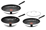 Tefal Jamie Oliver Pfannenset - Pfanne 28 cm + Pfanne 24 cm + Wok 28 cm mit...