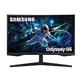 Samsung Odyssey G55C Curved Gaming Monitor, 27 Zoll, Bildschirm mit...