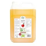 Bio Naturo Bio Apfelessig 5 L – naturtrüber Apfelessig mit Essigmutter...