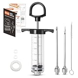 DePango Fleischspritze, Bruchfest Marinadenspritze Fleischinjektor 30ml...