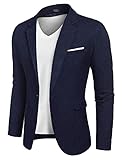 COOFANDY Herren Sakko Sportlich Slim Fit Freiziet Blazer Reverskragen...