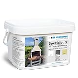 Ruberstein®Spezialputz für Gartengrillkamine, 10 kg, White/weiß