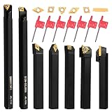 21er Set Drehmeißel, 12mm Bohrstange Schaftdrehmaschine Drehwerkzeughalter...