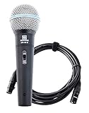 Pronomic DM-58-B Vocal Mikrofon mit Schalter inkl. 5m XLR Kabel mit...