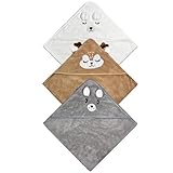 FZSECRIU 3 Stück babyhandtuch mit Kapuze，handtücher Baby...