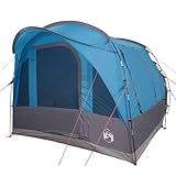 vidaXL Tunnelzelt 3 Personen, Campingzelt mit Netzwände, Wasserdicht...