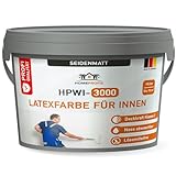 Home Profis® HPWI-3000 abwaschbare Latex Wandfarbe Weiß (10 Liter | Bis...