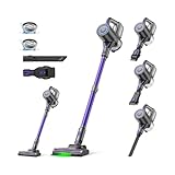 Suirviz Akku Staubsauger Kabellos, 40000Pa/500W/45Min Akkustaubsauger mit...