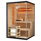 Artsauna Saunakabine Vantaa 120 mit Salzstein - Indoor Sauna 2 Personen -...