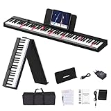 OYAYO 88 Tasten Faltbar klavier, Keyboard Electric Piano Foldable mit Halb...