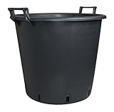geli Thermo Plastic Pflanzcontainer aus Kunststoff mit Griff Schwarz,...