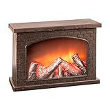 Ideen mit Herz LED-Kamin | Deko Kaminfeuer | elektrisch | batteriebetrieben...