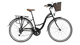 LUCHS 26' Zoll Feline Hollandrad MIT RATTANKORB – Hollandrad, Cityrad mit...