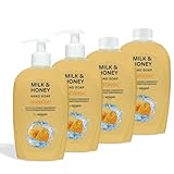 by Amazon Milk & Honey Handseife, 4 x 500 ml