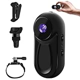 Baobylon Mini Action Cam, 360° Kamera, Helmkamera Motorrad, 1080P Bodycam...