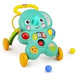 Bright Starts, Stroll 'n Roll 2 - in - 1 Ballspielwagen - Elefant mit...