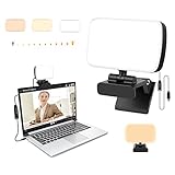 Videokonferenz-Beleuchtungs-Set, Clip-On-Licht für Laptop/Computer mit...