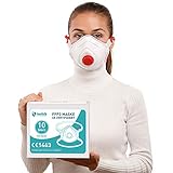 Health2b FFP3 Maske CE Zertifiziert aus Deutschland mit Ventil 10 Stück...