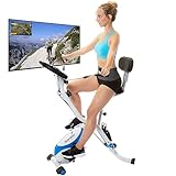 Skandika Fitnessbike Foldaway X-3000 X-Bike mit Lehne, Ergometer Fahrrad,...