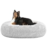 HMTOPE Orthopädisches Hundebett rund Hundekissen Hundesofa Katzenbett...