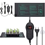 LERWAY Heizmatte Pflanzen mit Thermostat, 30W Wärmematte zur Keimung und...