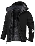 Zoofly Skijacke Herren Winterjacke Winddicht Ski jacke für Männer...