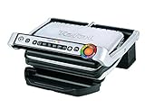 Tefal OptiGrill Kontaktgrill, 6 Programme, Garstufenanzeige, Abnehmbare...