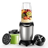 TECKNET Smoothie Maker, 600W Mini Mixer Smoothie Maker mit 4 Edelstahl...