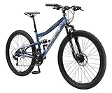 BIKESTAR Fully Mountainbike Shimano 21 Gang Schaltung, Scheibenbremse 26...