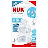 NUK First Choice+ Flow Control Trinksauger für Babyflaschen | 6–18...