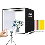 PULUZ Mini Fotobox 25x25cm, Faltbares Fotostudio Photobox Set mit CRI 95,...