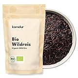 Kamelur Bio Wildreis (1kg) – schwarzer, unbehandelter Wildreis aus...
