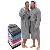 LEBENGOOD Bademantel für Herren, Unisex, mit Kapuze, 100% amerikanische...