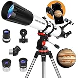 MEEZAA Teleskop, Teleskope für Erwachsene Astronomie Profi, 90mm Blende...