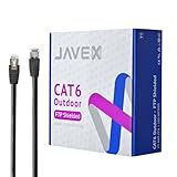 JAVEX Cat6 FTP Ethernet-Kabel für den Außenbereich, 23 AWG CCA...