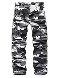 APTRO Herren Cargo Hose Camouflage Hose Arbeitshose Outdoor Lange Baumwolle...