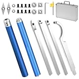 25-Teiliges Drechseleisen Set, Drehmeißel Set, Drechselzubehör, Drehbank...