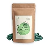 BIONUTRA® Chlorella-Spirulina-Presslinge Bio 1000 x 250 mg Tabletten, 100%...