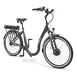 aktivelo Elektrofahrrad, Alu Tiefeinsteiger City E-Bike 26 Zoll, Shimano 7...