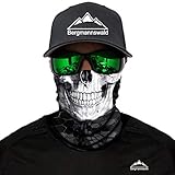 Bergmannswald® Multifunktionstuch nahtlos (Tech Fibre Totenkopf, 1er Pack)