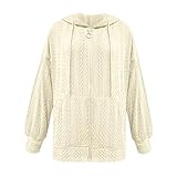 Uwdiohq Hoodie Damen Mit Print Rosa Kapuzenpullover Vintage Sweatshirt...
