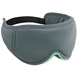 MUSICOZY Schlafmaske aus Bambus-Baumwolle – Ultraweiche, verstellbare...