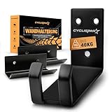 CYCLISTAR Fahrrad Wandhalterung bis 40kg − Robuste Fahrradhalterung Wand...