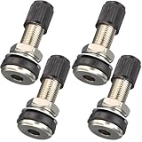 ZUWIJEQ 4 Stücke Reifenventil Ventile Felgenventile mit Staubkappen,...