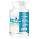 Beta-Glucan 750mg - hochdosiert - vegan - 180 Tabletten - 70%...