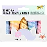 folia 380509 - Einhorn Straßenmalkreide für Kinder, 5 Stück in...